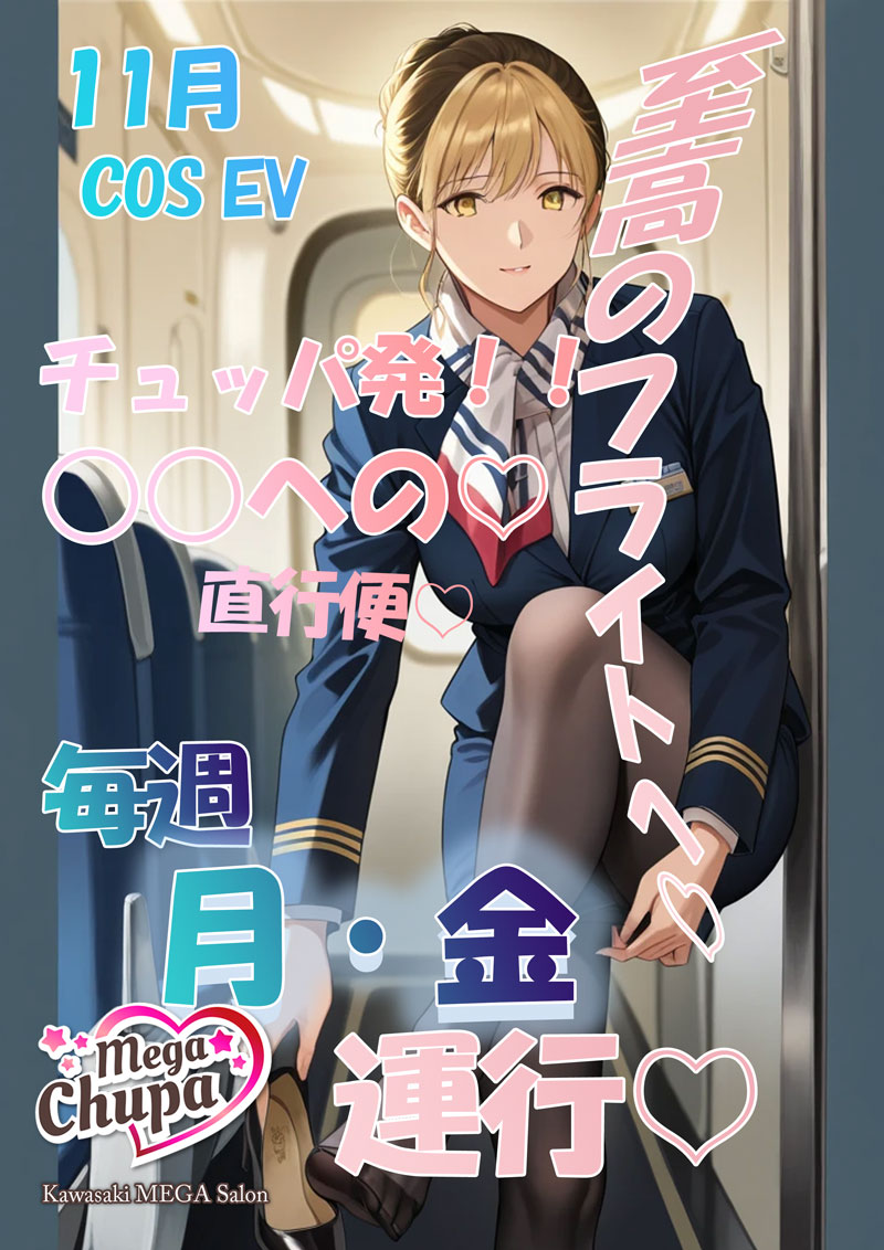 メガちゅぱ航空キャビンアテンダント